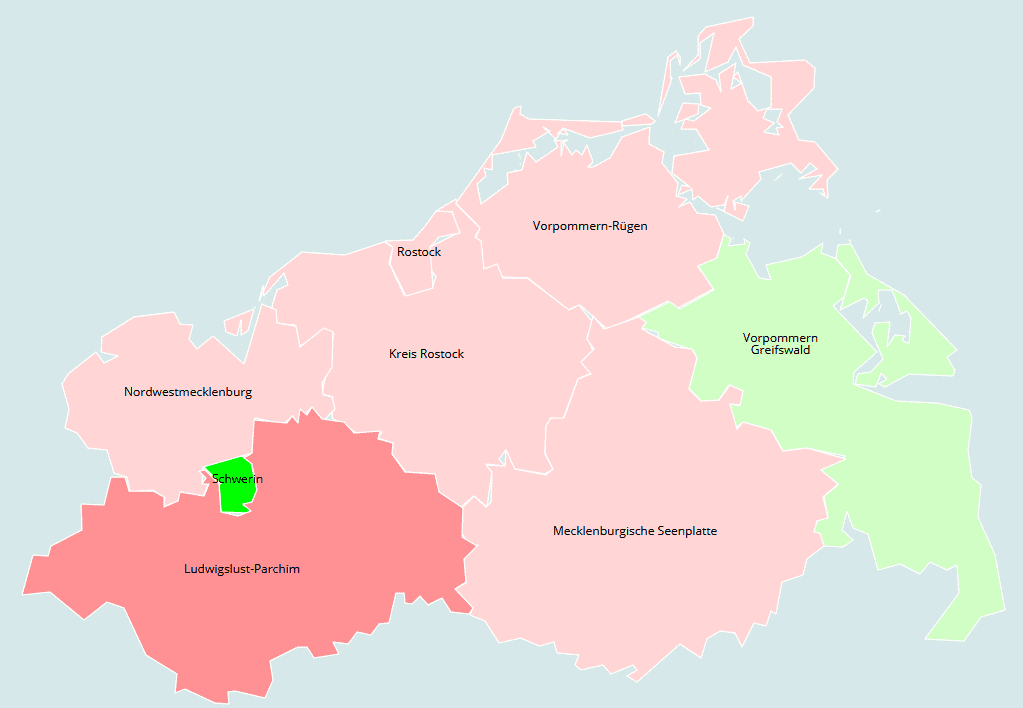 NItratkarte von Mecklenburg-Vorpommern