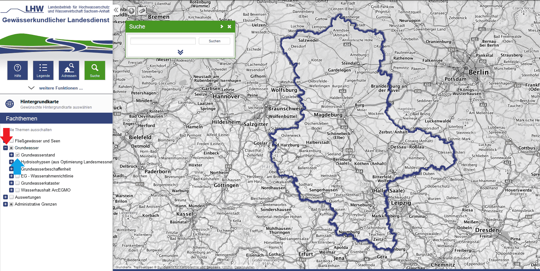 Bild 1 der Grundwasserstand anleitung für Sachsen-Anhalt