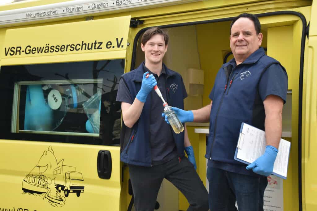 Frank Sombrowski am Labormobil