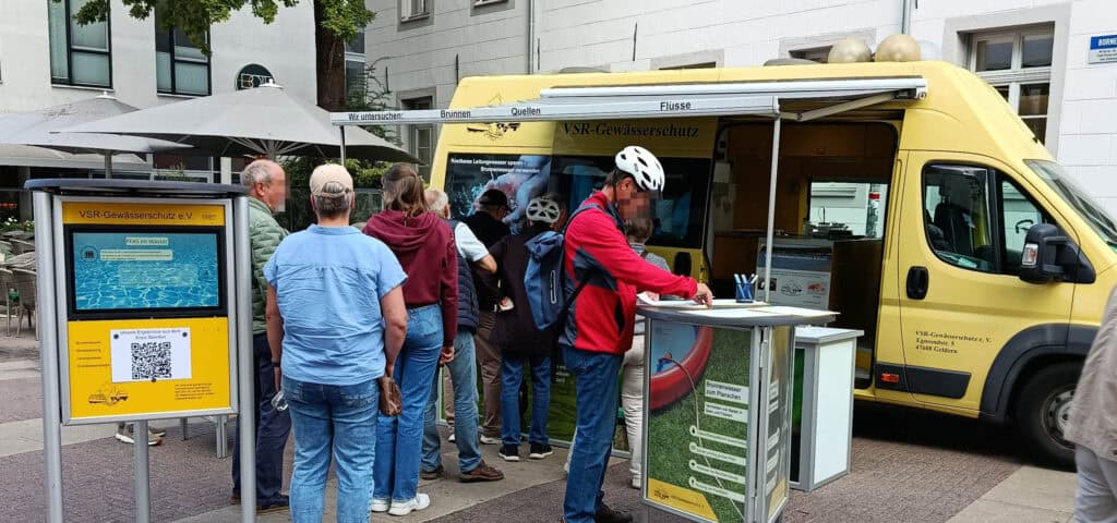 Infostand vom VSR-Gewässerschutz e. V. in Rheine